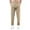 Beige, variant on Men's Split Patchwork Design Outdoor Loose Trousers Solid Color Workwear with Elastic Waist