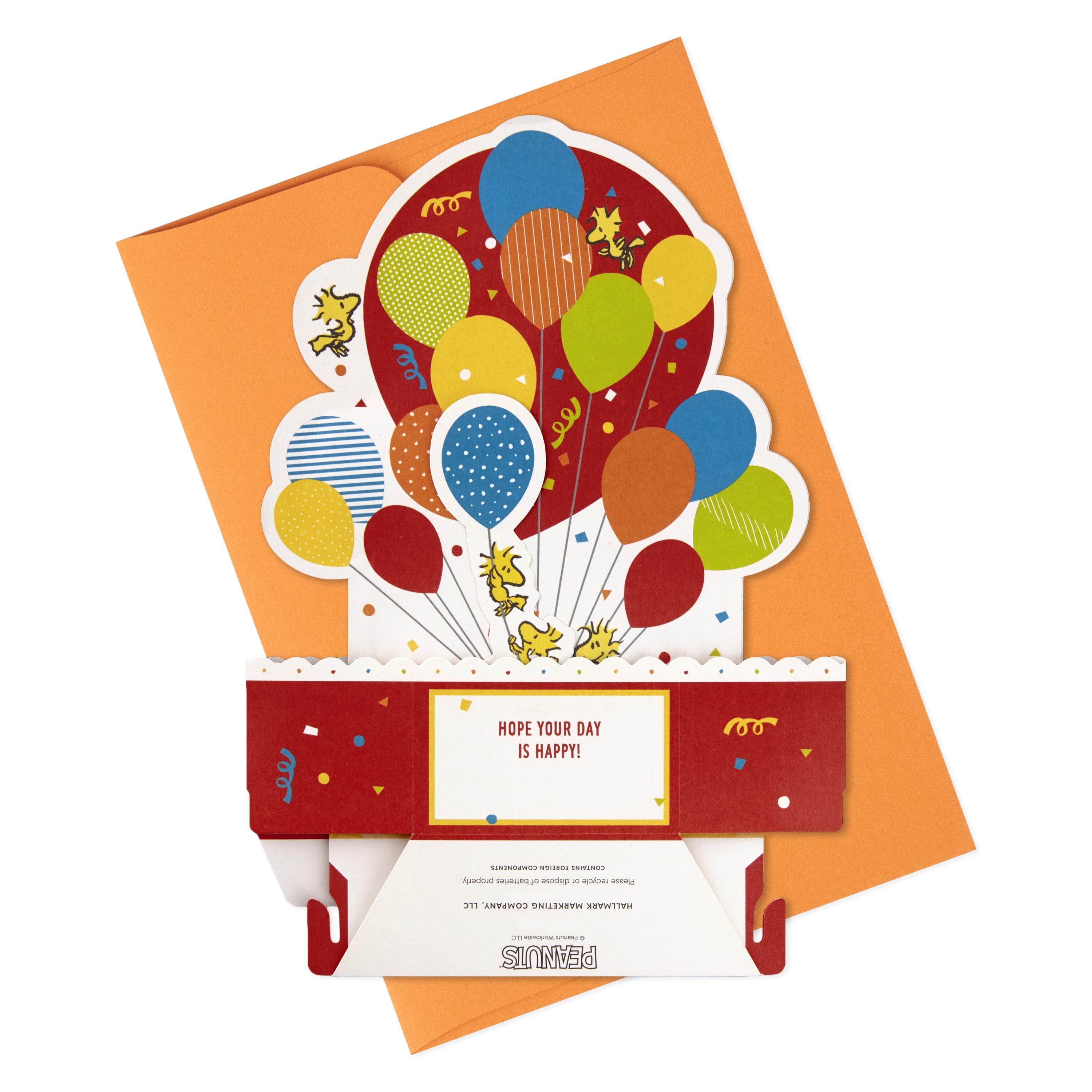 Hallmark Paper Wonder Peanuts Pop Up Birthday Card with