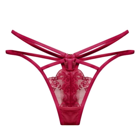 Yuhangmm Women Thong Sexy Panties Thong Lace Pants Ladies Briefs Underwear Thigh High Stockings for Women Lingerie