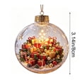 thumbnail image 2 of Glowing Christmas Story Ornament, Gift-Filled Christmas Tree Scene 3D Mini Holiday Diorama Ball, Light Up Christmas Tree Ornament for Holiday Decor, 2 of 7