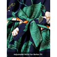 thumbnail image 3 of Vestido floral tropical PATPAT a juego con atuendos familiares, azul marino, 3 of 6