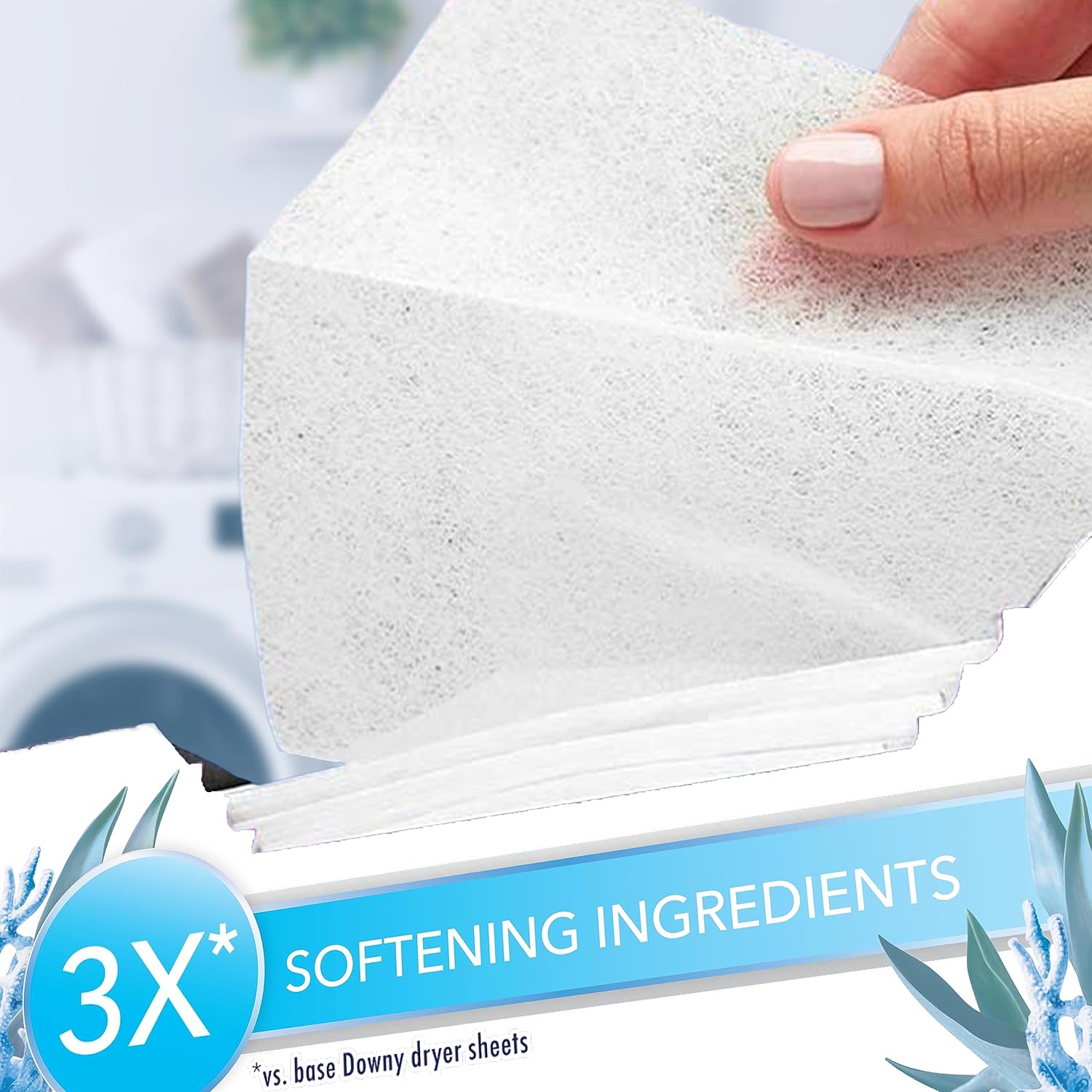 Light Mega Dryer Sheets, Fabric Softener Dryer Sheets, Ocean Mist, 180 Count