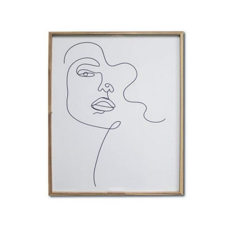 

Kole Imports AC331-2 22 x 28 in. Framed Abstract Line Drawing in MDF Wood Frame - Pack of 2