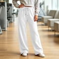 thumbnail image 2 of Aezemi Women Straight Leg Workout Sweatpants with 3 Pockets Loose Fit Comfy Soft Elastic Waist Drawstring Outerwear Womens Baggy Fashion Sports Gym Running Sweatpants XL, 2 of 7