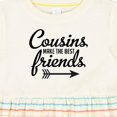 thumbnail image 4 of Inktastic Cousins Make the Best Friends with Arrow Girls Baby Dress, 4 of 5
