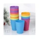 thumbnail image 2 of 15 Uds. Vasos de plástico coloridos para el hogar, vasos para beber, vajilla reutilizable para fiestas navideñas y suministros para fiestas, 101-200ml de colores mezclados, 2 of 3