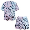 thumbnail image 3 of Leopard Print Pattern 2 Pack Women’s Pajama Set Print Sleepwear And Shorts Y2k Loungewear Sets S-5XL, 3 of 7