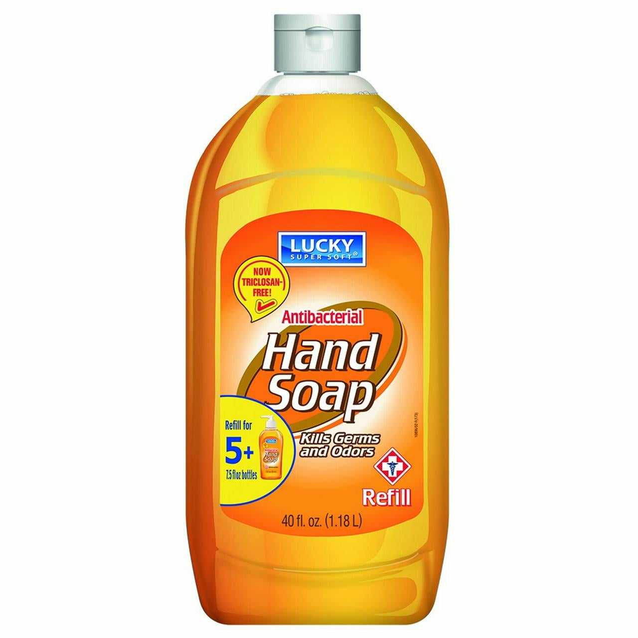 Lucky Super Soft Refill Hand Soap, Antibacterial, 40 Oz