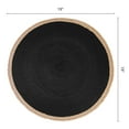 thumbnail image 6 of Unique Bargains Farmhouse Woven Placemats Set of 6 for Dining Table Decor Black, 6 of 6