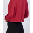 thumbnail image 4 of Real Essentials 5 Pack: Women's Dry Fit Crop Top - Long Sleeve Crew Neck Stretch Athletic Tee (Available in Plus Size), 4 of 7