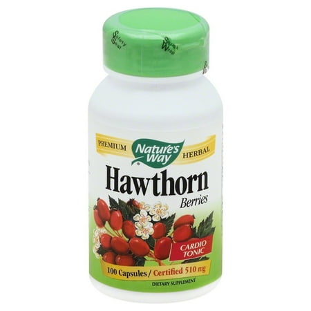 Nature's Way Premium Herbal Hawthorn Berries, 100