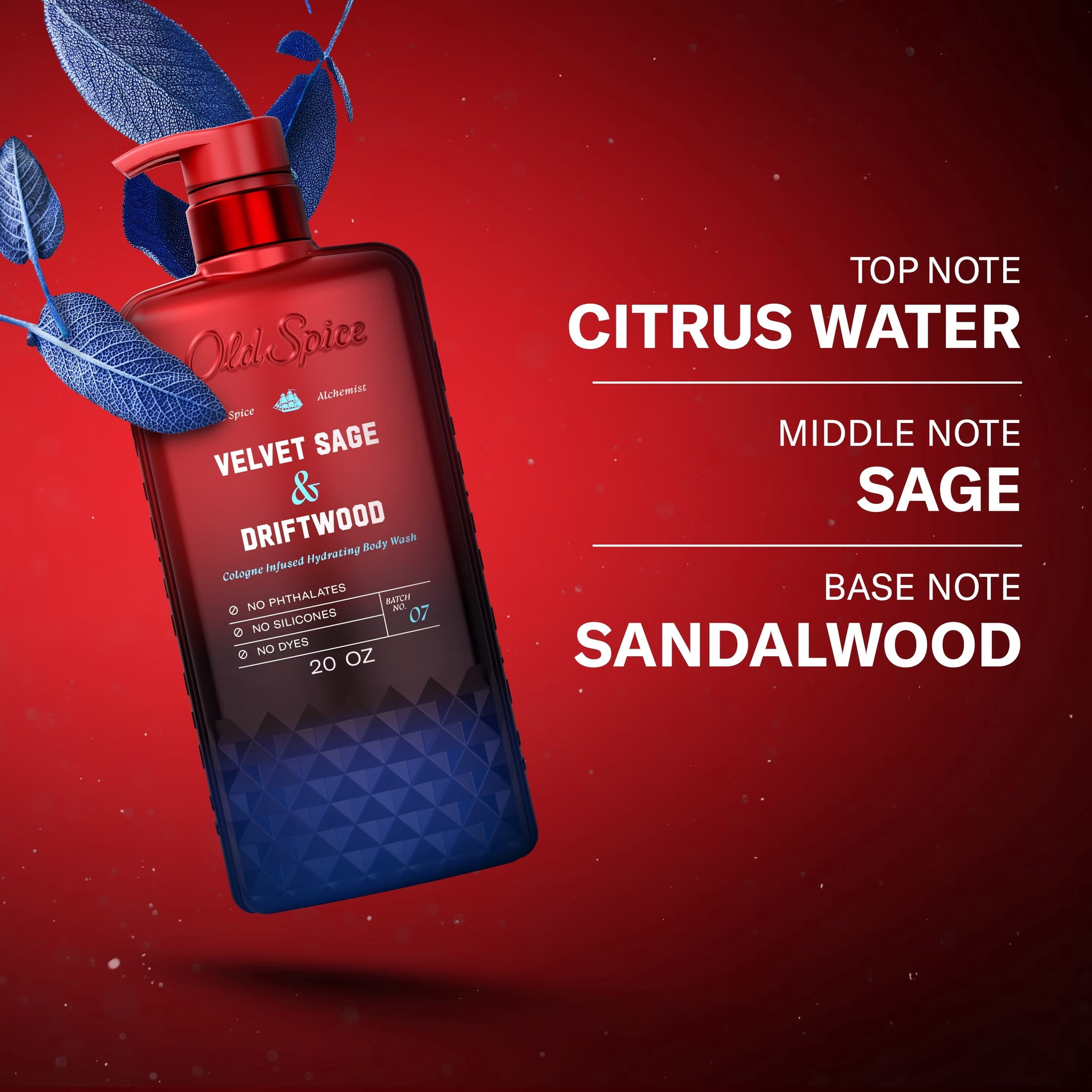 (3 pack) Old Spice Body Wash for Men, Spice Alchemist, Velvet Sage & Driftwood, 20 fl oz