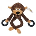 thumbnail image 4 of CUTELOVE Dog Toys Corduroy Monkey Bear Cattle Shape Squeaker Goods for Dogs Interactive Fun Chewing Dog Toy AB, 4 of 6