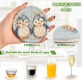 thumbnail image 3 of Two Penguins in Love Drink Coasters with Holder Absorbent Coaster for Coffee Table Room Decor 6 Pack, 3 of 7