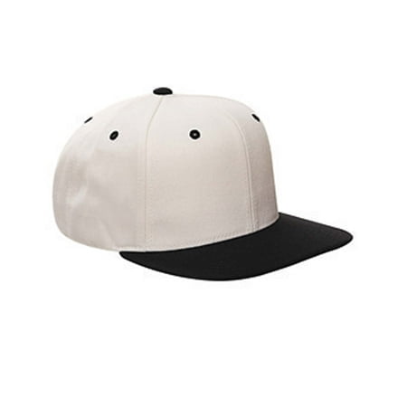 Yupoong Visière Plate Structurée à 6 Panneaux pour Adulte, Snapback Classique