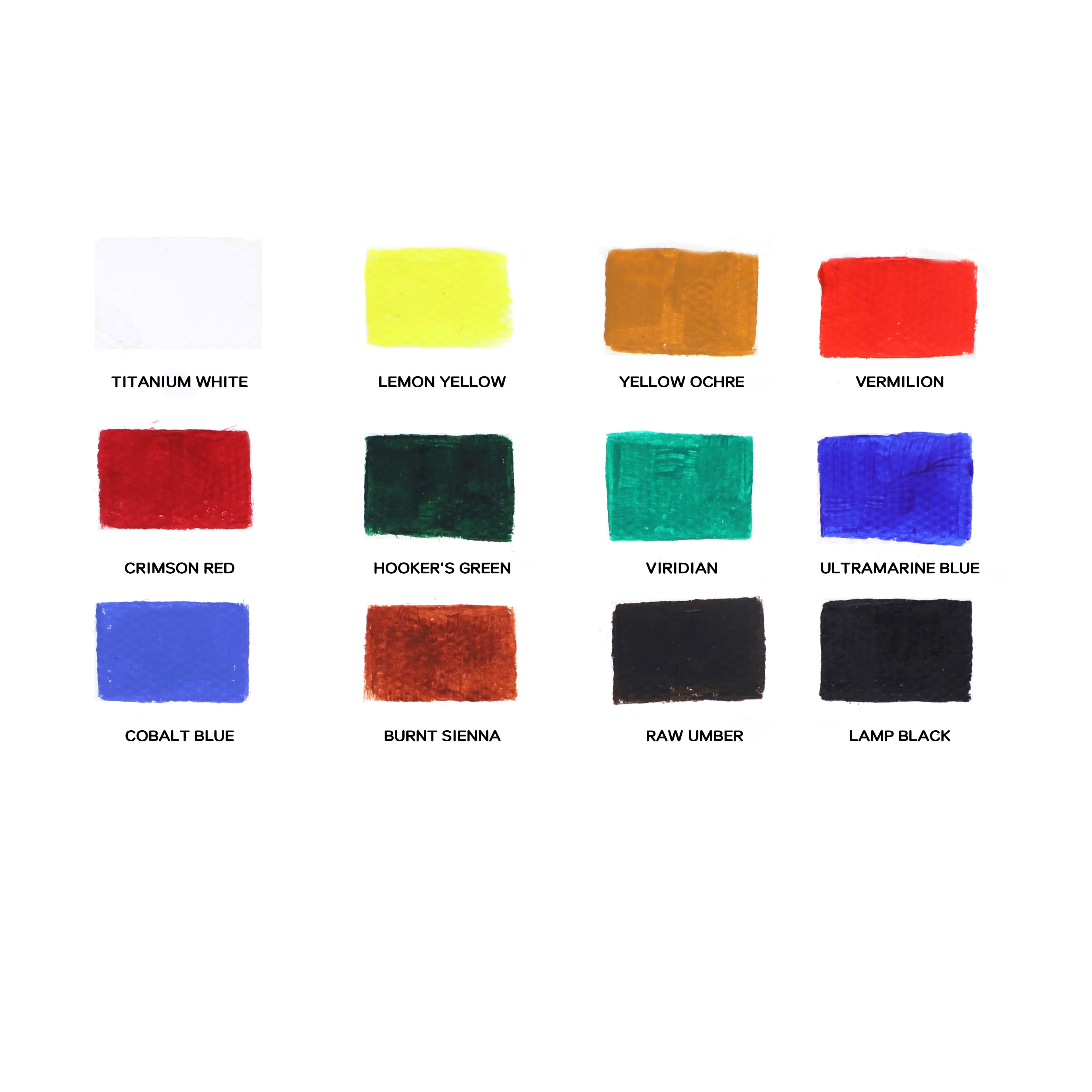 12 Assorted Acrylic Paint Tube Set by Artist's Loft - Non-Toxic Paint for Drawing - Painting - Art & Crafts Supplies - Bulk 12 Pack