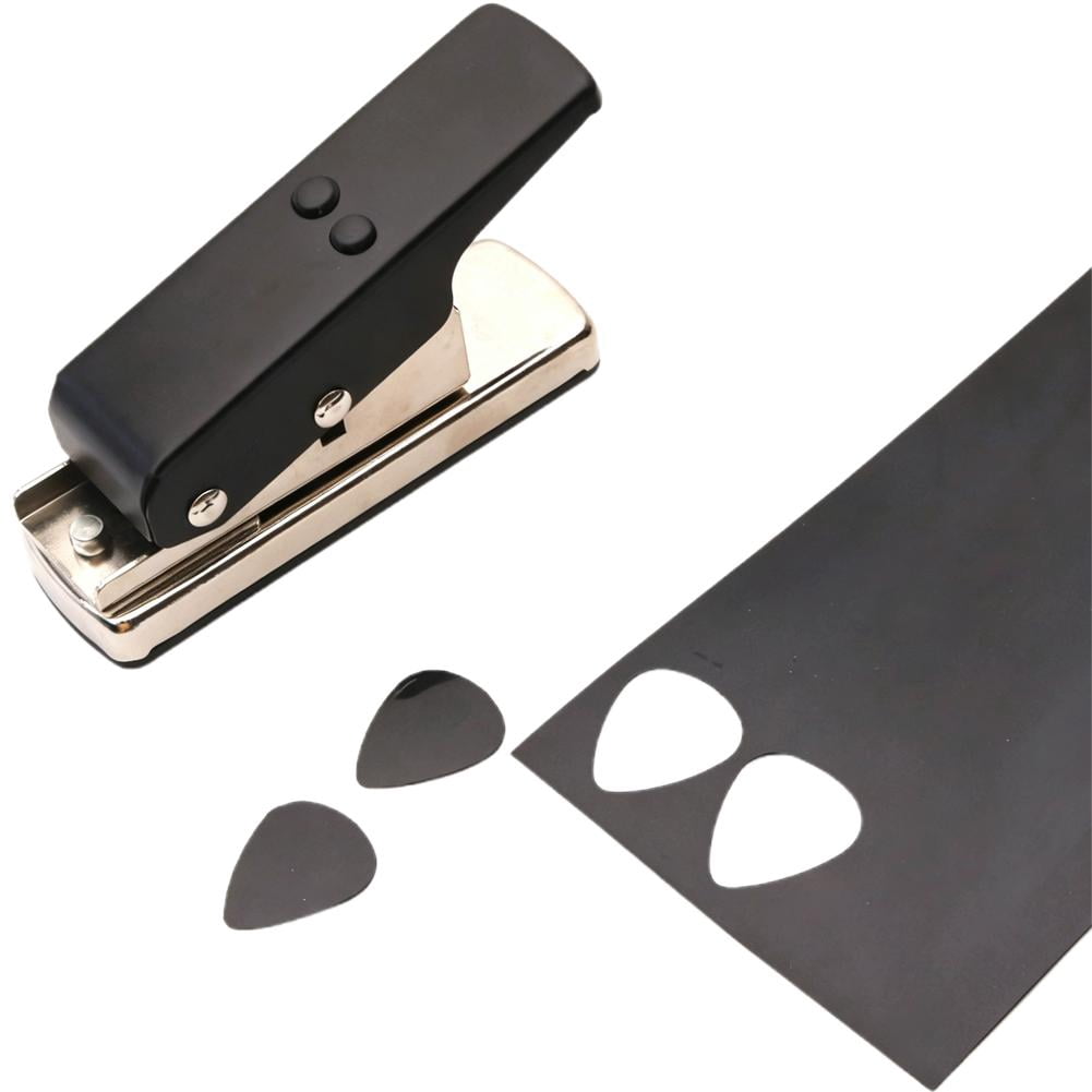 Guitar Pick Maker Punch Kit with 25pcs GuitarPick Sheets,Heavy Duty Guitar PickMaker,DIY Maker Hole Punch Plastic Card Cutter Machine,Professional Crafting Tool for Music Lovers,Workstation,Hobbyists