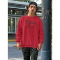 thumbnail image 2 of Pizza Is Power Quote Sweatshirt Men -Image by Shutterstock, Male Medium, 2 of 4