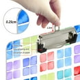 thumbnail image 4 of ALAZA Plastic Clipboard A4 Letter Size Decorative Clipboards for Students Women Men 9" x 12.5" Watercolor Rainbow Squares, 4 of 6