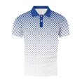 thumbnail image 5 of Styesk T-Shirts pour Hommes Imprimé Décontracté Sport Bouton Manches Courtes Col Rabattu Blouse Chemise, 5 of 5
