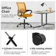 thumbnail image 6 of PayLessHere Ergonomic Chair , Adjustable Home Office Chair , Lumbar Support ,Swivel Rolling , Orange, 6 of 7