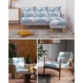 thumbnail image 6 of Coastal Blue Crab Couch Cushion Covers Stretch, Washable Sofa Seat Covers Individual Seat Cushion Sofa Slipcovers Coral Starfish Ocean Conch Nautical Couch Cover Furniture Protector M-1PCS, 6 of 7