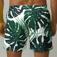 thumbnail image 6 of Xysaqa Mens Swim Trunks, Mens Casual Board Shorts Swimwear Men Tropical Printed Holiday Party Beach Shorts Summer Loose Swimming Shorts with Pockets S-5XL （Available in Big & Tall), 6 of 6