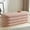 Pink, variant on Boucle Storage Ottoman Bench for Bedroom 49.2 Inch Upholstered Modern Bedroom Bench with Storage Oval Large End of Bed Bench with Storage for Living Room, Entryway(Ivory)