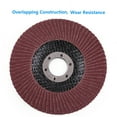 thumbnail image 6 of LotFancy 10Pcs 120 Grit Aluminum Oxide Sanding Flap Discs, 4.5 x 7/8 inches, Type#27, 6 of 7