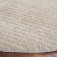 thumbnail image 3 of SAFAVIEH Tahoe Candyce Solid Shag Area Rug, Beige, 6'7" x 6'7" Round, 3 of 7