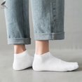 thumbnail image 5 of PULLIMORE 6 Pairs Mens Womens Ankle Athletic Socks Casual Solid Low Cut Sock (White), 5 of 9