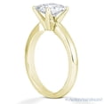 thumbnail image 3 of Square Cut Forever Brilliant Moissanite 4-Prong Solitaire Engagement Ring in 14k Yellow Gold, 3 of 4