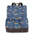 thumbnail image 1 of Balery French Bulldog Dog In Beret Mochila de Cuero para Mujeres, Gran Capacidad, Bolsa de Viaje Multifuncional, Mochila de Cuero y Bolsa de Hombro para Mujeres, 1 of 4