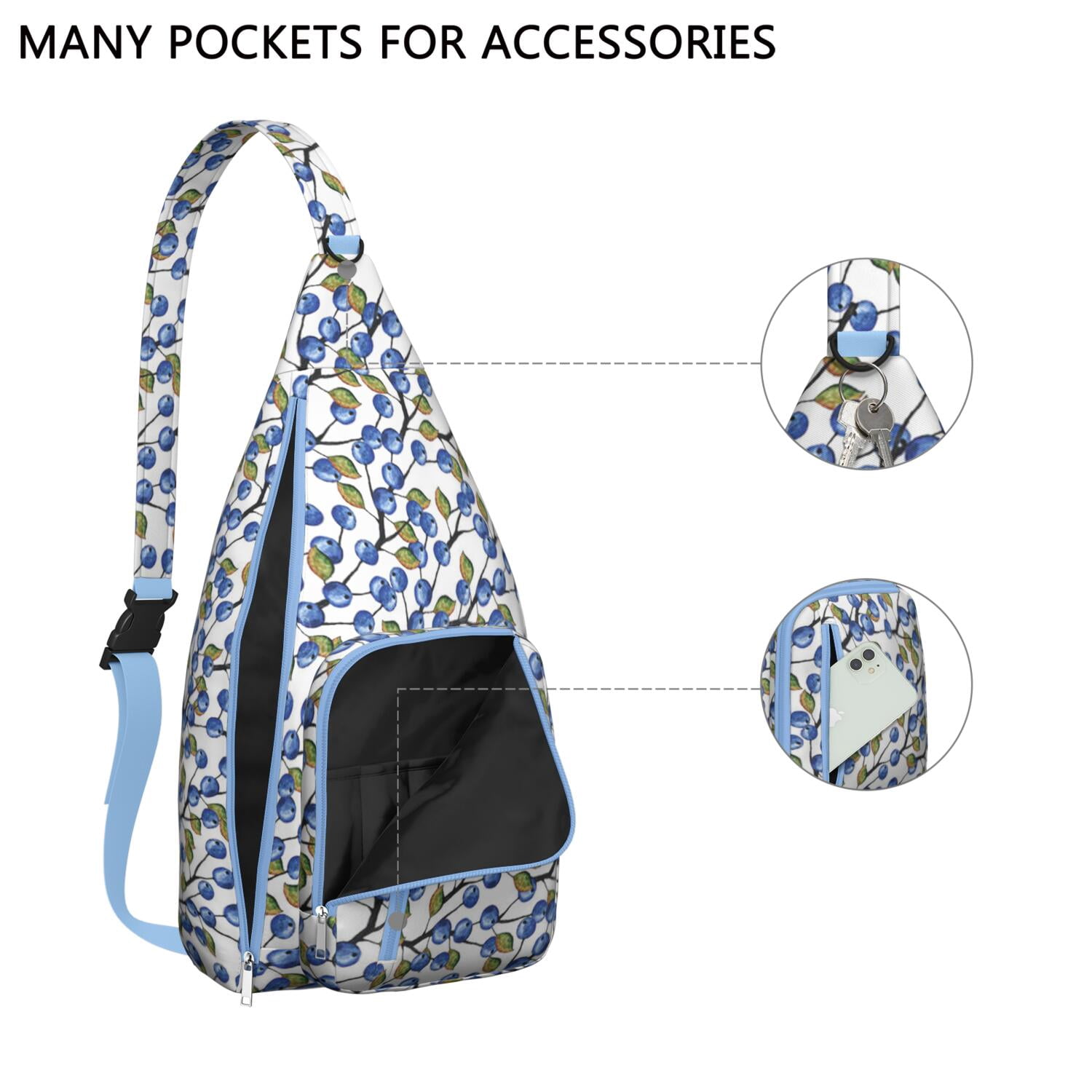 Lightweight Durable Sling Bag with Sunflower Design and Easy Access for Women