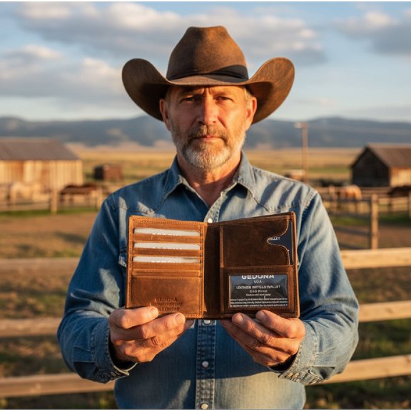 SEDONA™ Hipster Buffalo Leather Wallet