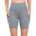 thumbnail image 3 of Alove Women's Yoga Shorts Running High Waisted Athletic Workout Pants, 3 of 5