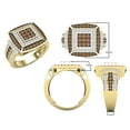 thumbnail image 4 of Dazzlingrock Collection 1.00 Carat (ctw) Round Champagne & White Diamond Bridal Right Hand Ring for Women in 10K Yellow Gold, Size 8.5, 4 of 6