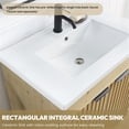 thumbnail image 4 of Palos 18" Single Bath Vanity in Spruce Natural Brown with White Basin & Mirror, 4 of 12