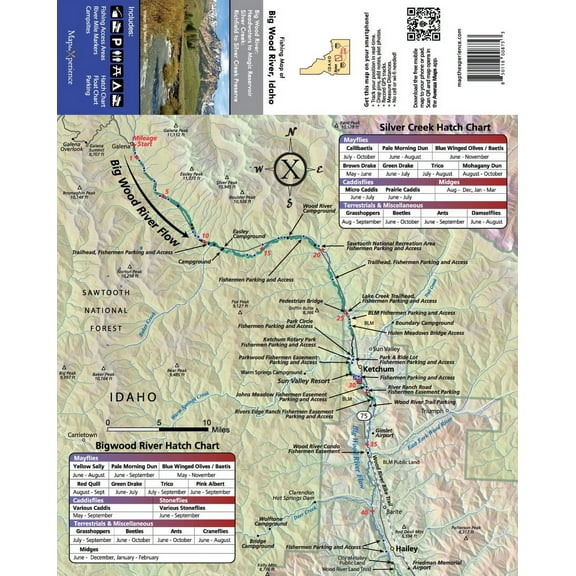 BIGWOOD RIVER, IDAHO GPS MAP