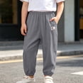 thumbnail image 7 of Kiijoy Boys Summer Pants Pull On Relaxed Fit Slacks Lightweight Soft Trousers, Sizes 6-7, 7 of 7