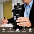 thumbnail image 6 of Best Dad Ever Water Bottle 32oz - Dad Bottle Stainless Steel Insulated Sports Bottles with Lid, Gifts for Father from Daughter Son, Dad Gifts for Birthday Christmas Fathers Day, 6 of 7