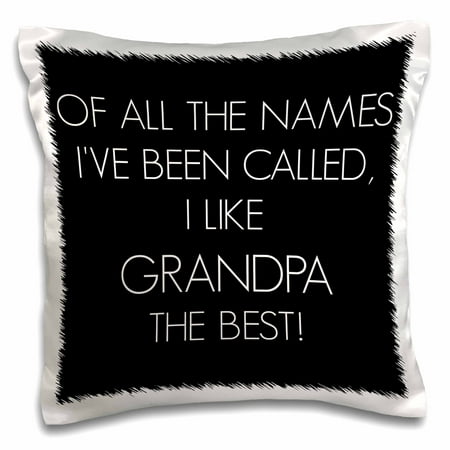 3dRose Of all the names Ive been called I like grandpa the best - Pillow Case, 16 by
