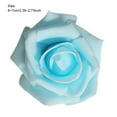 thumbnail image 2 of Yuarrent Paquete de 50 flores biónicas artificiales, rosas de simulación de espuma PE, decoraciones de flores falsas, regalos de compromiso para bodas y Kits de decoración para fiestas Cielo azul Yuarrent  JJ18310-06, 2 of 6