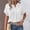A1/White, variant on Gauze Shirts for Women Stand Collar V Neck Batwing Cuffed Short Sleeve Button Down Blouse Textured Double Layer Shirt Work Blouses Loose Tunic Tops 2026 Summer Beach Vacation Clothes Pink 3XL