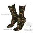 thumbnail image 4 of Fuzoiu Sloth Doing Yoga Print Crew Socks,Casual Athletic Gym LightWeight Thin Socks,Casual Crew Socks for Men Woman,Calf Length Crew Socks, 4 of 7