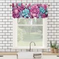 thumbnail image 3 of Succulent Botanical Printed Window Curtains Valances Watercolor Cactus Style Rod Pocket Window Valance for Living Room Bathroom Bedroom Kitchen 54 by 18 in, 1 Panel, 3 of 6
