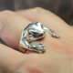 thumbnail image 5 of Anillo De Abrazo De Rana Anillo De Rana Lindo Anillo De Dedo De Animal Ajustable Para Mujeres Y Hombres Pareja Regalo De San Valentín Advancent AP005484-00, 5 of 6