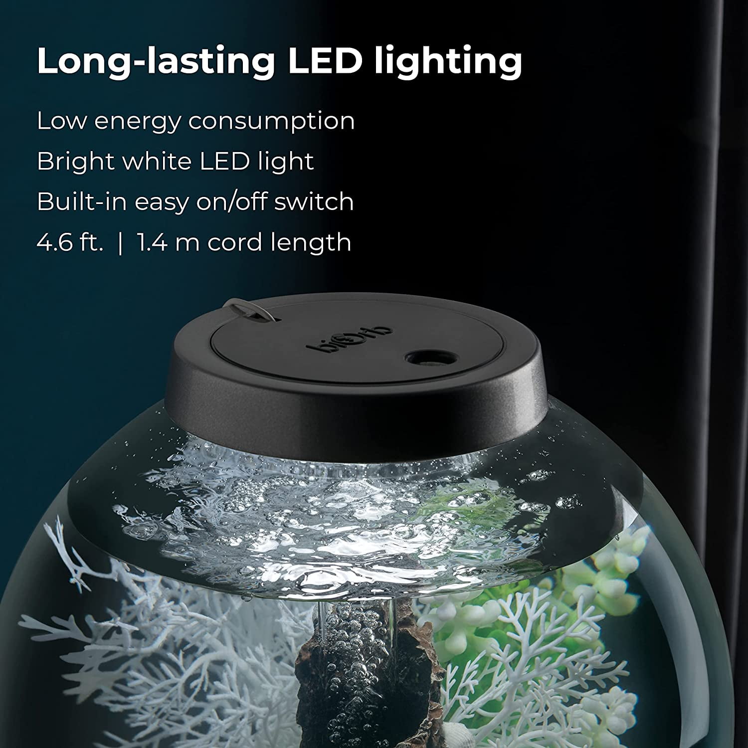 biOrb CLASSIC 30 Aquarium with Standard Light - 8 Gallon, Silver