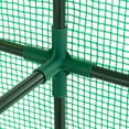 thumbnail image 3 of OGrow Walk In Outdoor Portable Covered Plant Greenhouse w/ 8 Shelves, 3 of 8