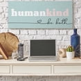 thumbnail image 2 of Stupell Industries Humankind Be Both Phrase Pink Turquoise Details Typography Painting Gallery Wrapped Canvas Art Print Wall Art, 17 x 40, 2 of 6